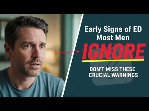 EARLY SIGNS OF ERECTILE DYSFUNCTION MOST MEN IGNORE
