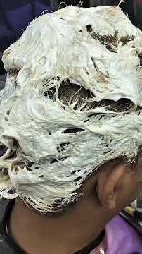 SILVER ASH GRAY WITH BLEACHED HAIR #silverhaircolorbleach #videocreator