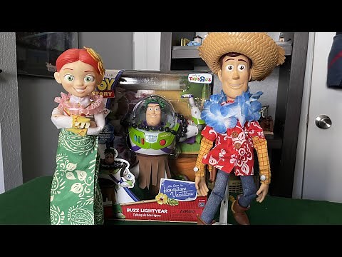 Toy Story Hawaiian Vacation Buzz, Woody, & Jessie Talking Action Figures