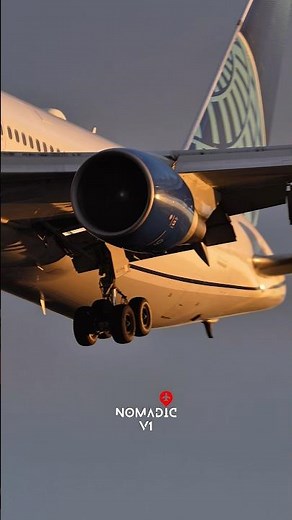 United Boeing 767 | CF6 Engines at Golden hour #Aviation#Boeing767#GEAviation
