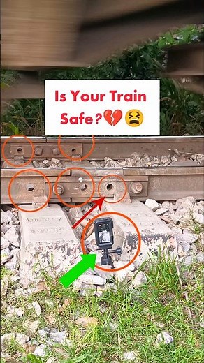 Close Inspection of Rail Track Issues!💔😫 #railtrack #shortsfeed #railroad #Train #reels #issue #rail