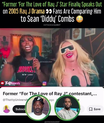 Ray j acting like diddy 👀😳 former vh1 cast speaks out #rayj #diddy #hiphopdrama #rapbeef
