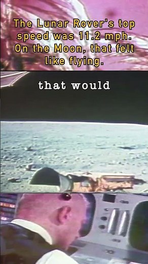 Real Footage: Apollo Astronauts Drive the Lunar Rover Across the Surface of the Moon