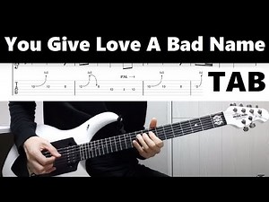 Bon Jovi - You Give Love A Bad Name / guitar cover tab tutorial