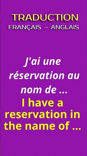 Traduction FRENCH → ENGLISH