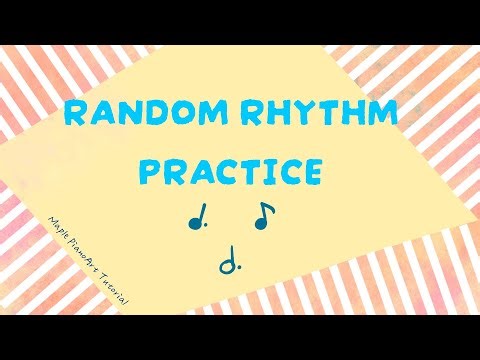 Fun Rhythm Practice Game 2 (Dotted Note) | 隨機附點節奏練習（使用方式請看說明欄）