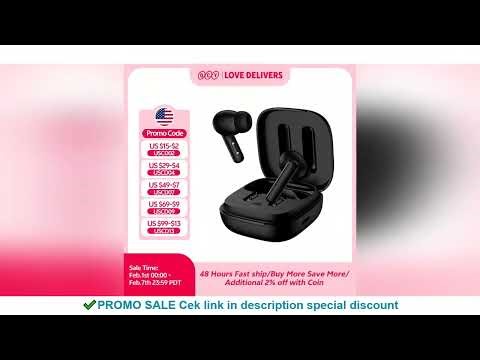 QCY T13 ANC Wireless Earphones Bluetooth 5.3 TWS ANC Noise Cancellation Headphone 4 Mics ENC Headset