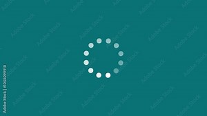 Loading Animation Icon on Transparent Background. Download Progress, loading animated dots black background 4K Circle loading icon loop out animation Stock Video