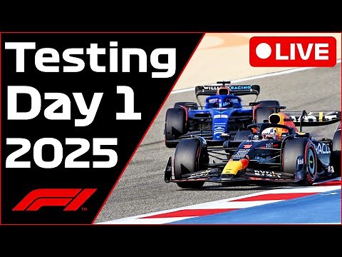 🔴F1 Pre-Season Testing (Day 1) - Commentary + Data