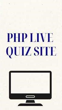 Live quiz using PHP and MySQL explained in tamil #livequiz #phpscript #webtutorials #tamilcoding