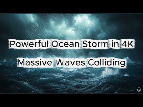 Ocean Storm Ambience 4K – Thunder, Rain, Huge Waves for Sleep, Focus & Deep Relaxation