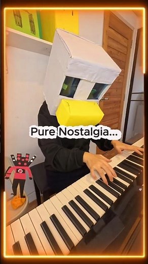 Playing Titan Speakerman's Theme on Piano!! (Everybody Wants to Rule the World) #shorts