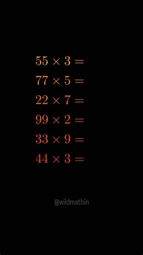 Wild Mathing on Instagram: "Math tricks for double digits multiplication! #math #animation #tricks #learning"