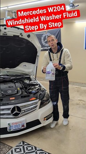 How To Add Windshield Washer Fluid W204 Mercedes C250 C300 C350 C180 C200 C230 C280