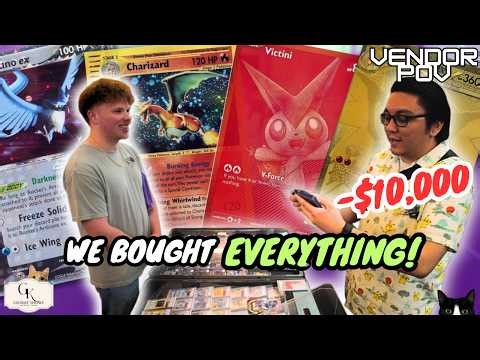 We Spent OVER $10,000 on Pokemon Cards in ONE Weekend 😳 | Vendor POV
