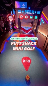 ⛳️ New Mini-Golf Spot in Louisville 🏌️ @puttshack in Louisville is a tech-infused mini golf game, bar and restaurant! What does that mean? Well the course and your ball is ”smart” meaning you don’t have to count points, your ball is connected to your name so you just have a great time playing the fun and unique holes and it keeps score on its own! Here’s the details ⬇️ ⛳️ There’s multiple course options with different unique games ⛳️ It’s perfect for date night, going with friends or even the f