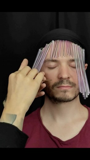 Hairdresser BUT Hair is Plastic ASMR #roleplay #asmr #asmrvideo #asmrtiktoks #hairstyle #haircut #hairdresser #weird