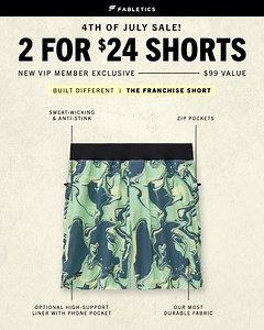 146 reactions · 28 comments | Fire new gear just dropped.  Get 2 pairs of shorts for $24. Limited time only - New VIP member exclusive. | Fabletics | Facebook