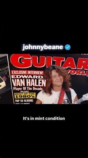 Eddie Van Halen 1990 Guitar World Centerfold 📷🎸 David Bertinelli LIVE! #VanHalen