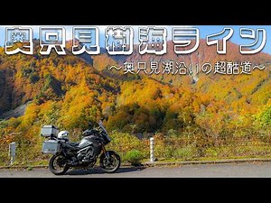 【モトブログ#84-2】奥只見樹海ライン 〜奥只見湖沿いの超酷道〜【紅葉】【絶景】【秘境】