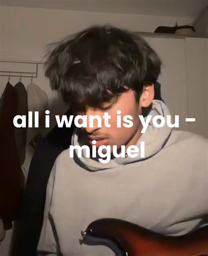 all I want is you - miguel #fyp #viral #miguel #guitar #cover