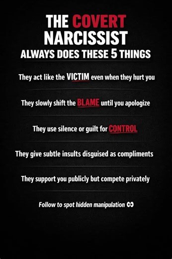 What Covert Narcissists Won't Admit About Themselves #narcissist #psychology #darkpsychology
