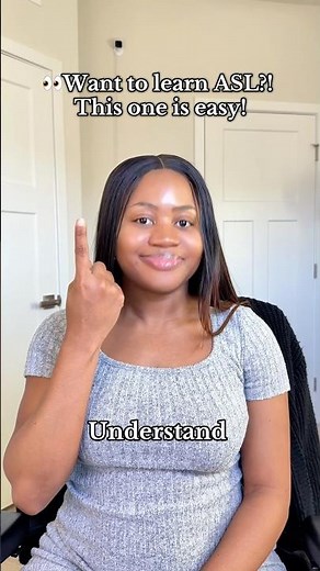 How to sign “understand” and “don’t understand” in #asl