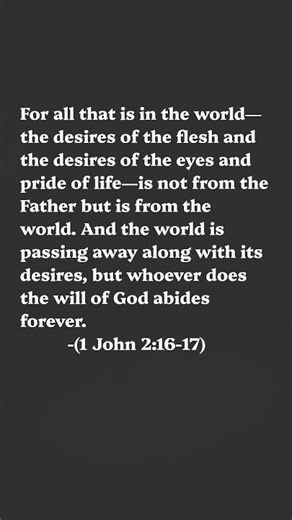 ...but whoever (does) the will of God abides forever. Walk in the Spirit 🔥