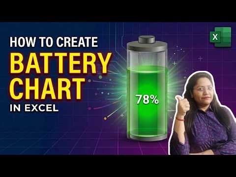 How to Create a Battery Chart in Excel | Excel Dashboard | Data Visualization(Step-by-Step Tutorial)
