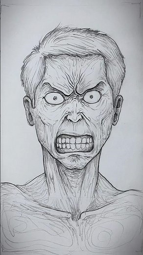 How to Draw Angry Face! #art #drawing #shortsfeed #artshorts #howto #shorts