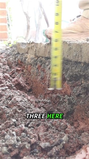 What we found working over a bad contractors work😱😓 #construction #hardscape #constructionlife