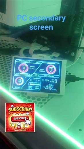 PC SECONDARY SCREEN #upgrade #tech #shortvideo #subscribemychannel