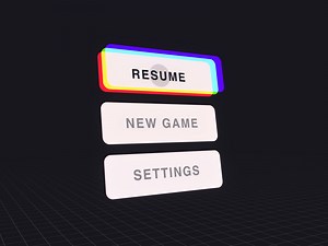 VR Menu Interaction