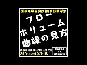 26-119 フローボリューム曲線の見方 拘束性肺疾患と閉塞性肺疾患