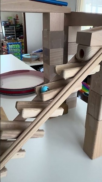 Marble Run ASMR ☆ Sound Wooden Course by Kamerin②