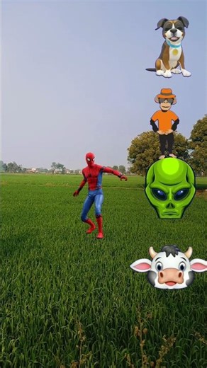 Head to Dog, Monkey, Alien, Cow - Funny dance magic vfx