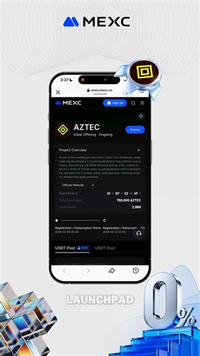MEXC Asia | Another day, another Launchpad. AZTEC is now live on the MEXC Launchpad. Scan the QR code to join and explore early access! | Instagram