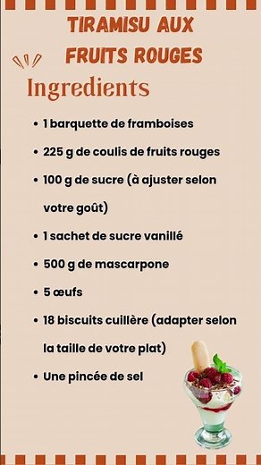 Recette de Tiramisu aux Fruits Rouges – Un Dessert Frais et Gourmand
