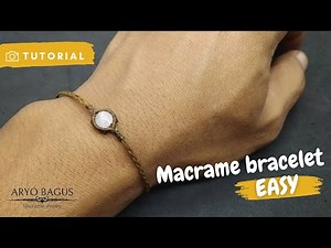 How to make a macrame bracelet easy - macrame bracelet tutorial #macramebracelets