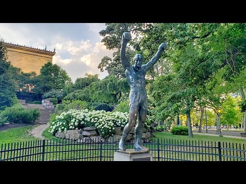 Rocky Statue: Rocky Balboa Statue Near The Rocky Steps (Philadelphia Museum of Art - Fairmount).