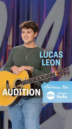 “I ain’t one for love, and I ain’t quick to pray.” 🩵🙏 @lucasleonofficial, we fell in love today. #americanidol 🎶: