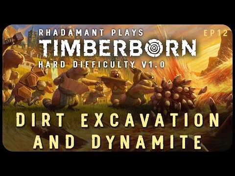 Dirt Excavation and Dynamite in Timberborn 1.0 Hard Mode - Let's Play & Tutorial // EP12