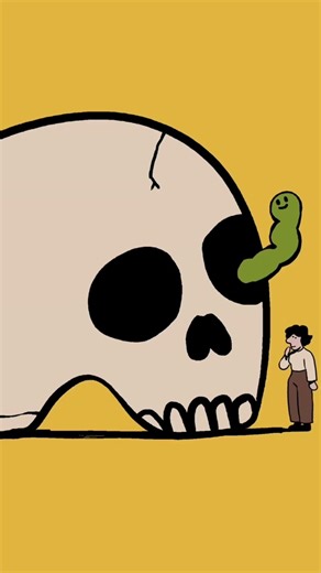 Mind blown 🤯💥. Art by Alex Grigg. Music by me. #composer #trumpet #grunge #animation #skull