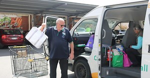 Door to door shopping bus