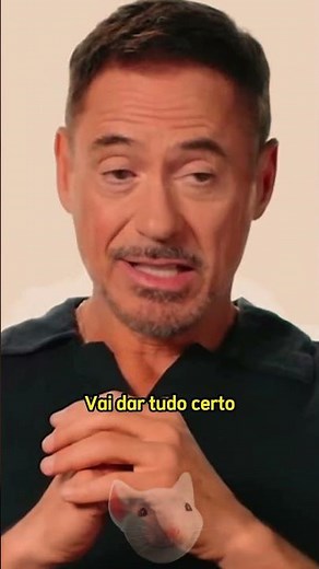 Robert Downey Jr. to his past self.