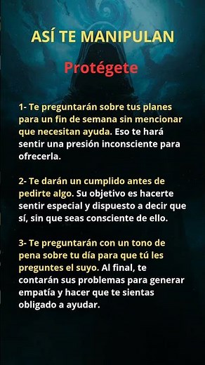 ASÍ Te MANIPULAN ⚠️ TÉCNICAS para Protegerte (¡La #1 Es Común!) 🤫