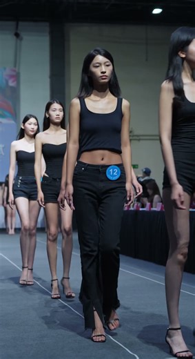 2025中国国际时装周模特大面试（秋季）南京传媒学院 2025.08.07拍摄于北京751