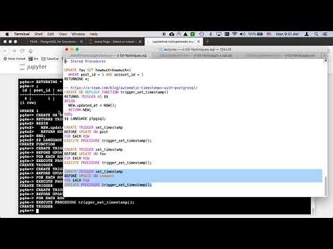 PostgreSQL Demonstration: Stored Procedures