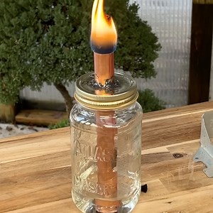 DIY Forever Copper Candle Burns Indefinitely, Just Add Fuel