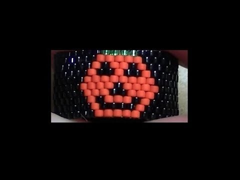 Peyote Stitch Pumpkin Ring (How to read a graph)